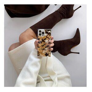 NIB Flaunt SQUARE® Brown Abalone Shell iPhone Case iPhone 17 Pro + MagSafe